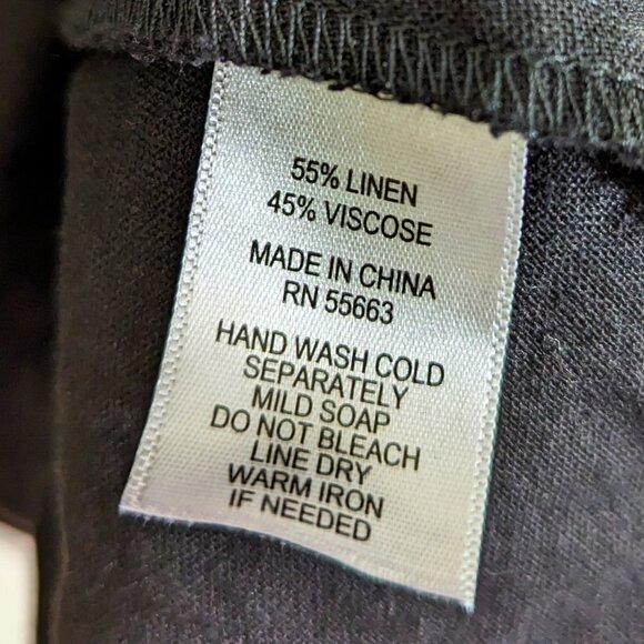 New Jones & Co Linen Blend Hooded Pockets High Low Lightweight Jacket Black Size - Picture 5 of 5